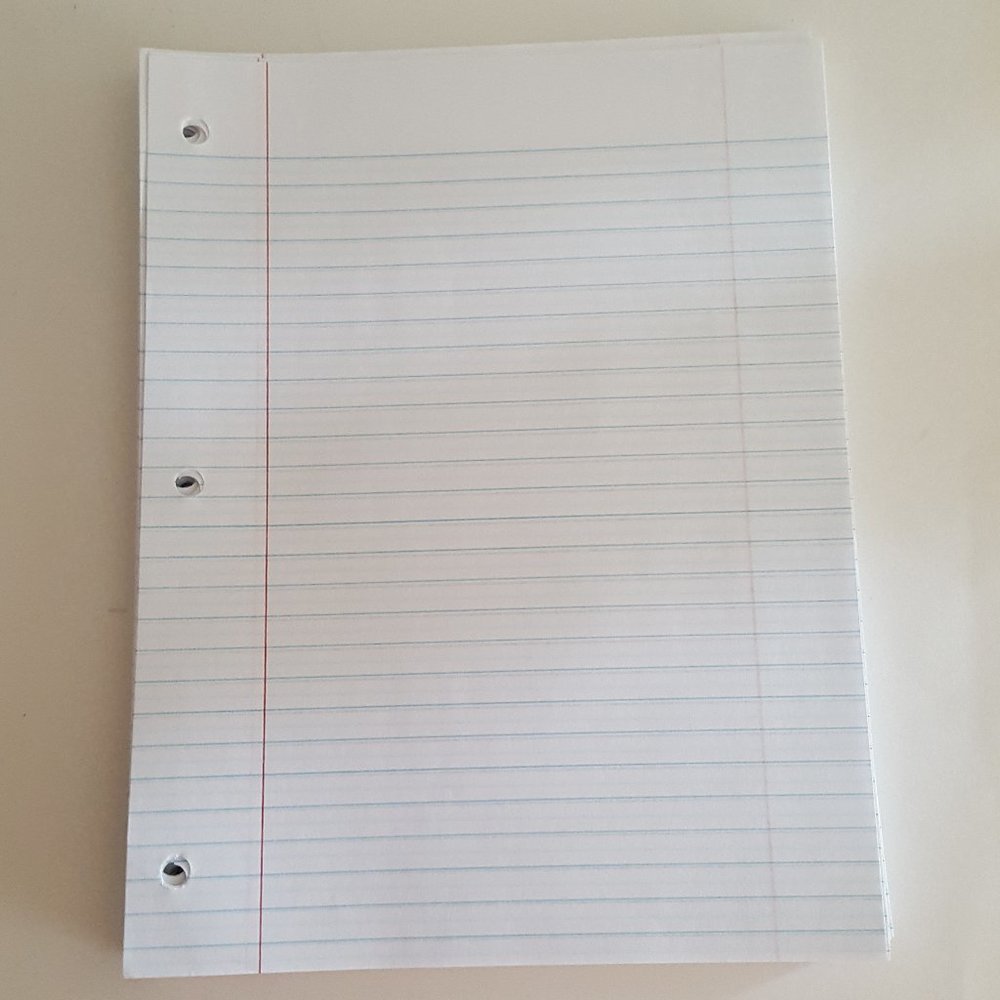 Wide-Ruled Filler Paper Looseleaf Paper *AS IS*